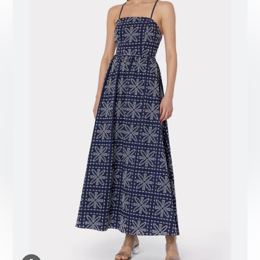 NWT Milly navy eyelet Esme dress